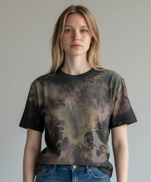 BORN SLIPPY(ボーンスリッピー)の「Addicted Splash Washed Tee (Black Berry Explosion)(Tシャツ/カットソー・レディース・その他・FREE)」の4枚目の写真