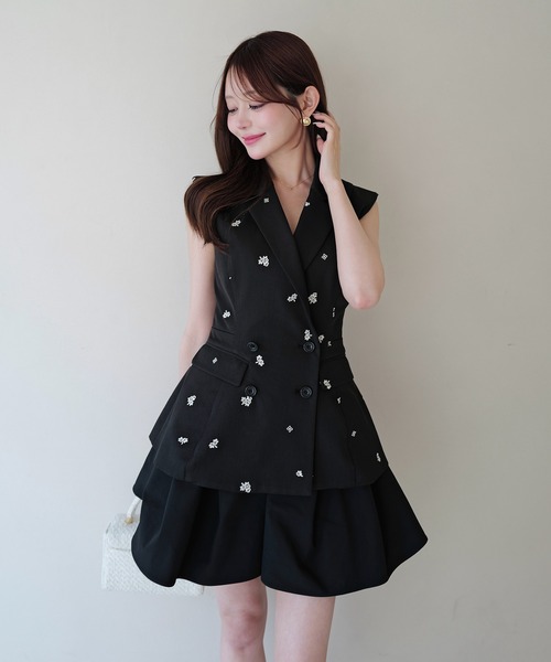 EIMY ISTOIRE(エイミーイストワール)の「POM SHORT PANTS(その他パンツ・レディース・ブラック/アイボリー/ベージュ・38/36)」の20枚目の写真