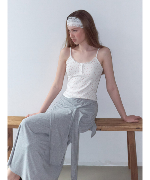 ETMON(エトモン)の「2-Way Tie Long Skirt, Melange Grey(スカート・レディース・その他・F)」の2枚目の写真