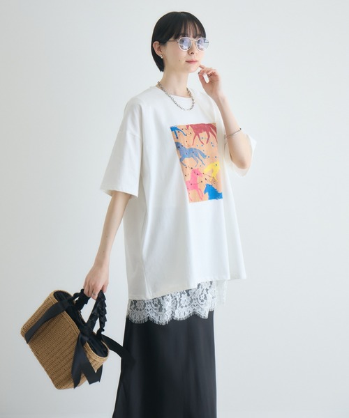 Paradise Picnic(パラダイスピクニック)の「フリルハンドルかごBAG(ハンドバッグ・レディース・モカ・FREE)」の3枚目の写真