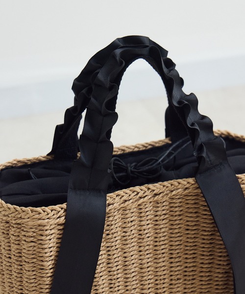Paradise Picnic(パラダイスピクニック)の「フリルハンドルかごBAG(ハンドバッグ・レディース・モカ・FREE)」の9枚目の写真