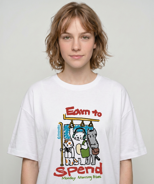 RADINEO(ラディネオ)の「スペンド 半袖Tシャツ ホワイト(Tシャツ/カットソー・レディース・その他・MEDIUM/LARGE/X-LARGE/SMALL)」の1枚目の写真