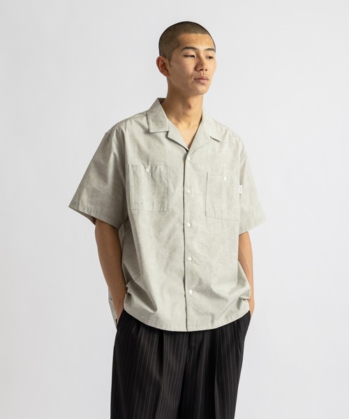 Saturdays NYC(サタデーズ ニューヨークシティ )の「Canty Open Collar SS Shirt(シャツ/ブラウス・メンズ・ライトグレー/ベージュ/ブルー/チャコールグレー・S/L/XL/M)」の2枚目の写真