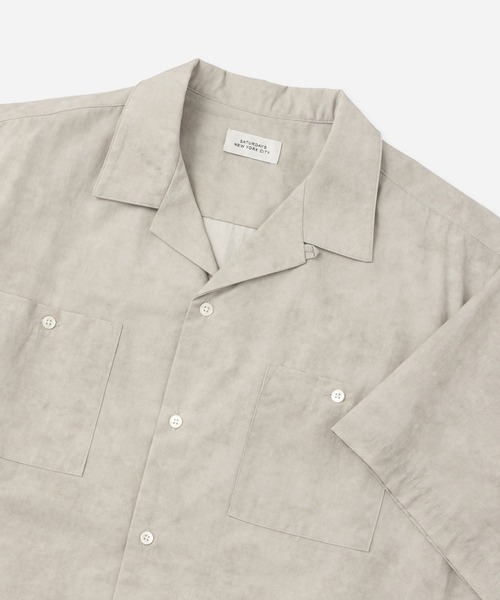 Saturdays NYC(サタデーズ ニューヨークシティ )の「Canty Open Collar SS Shirt(シャツ/ブラウス・メンズ・ライトグレー/ベージュ/ブルー/チャコールグレー・S/L/XL/M)」の6枚目の写真