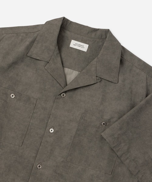 Saturdays NYC(サタデーズ ニューヨークシティ )の「Canty Open Collar SS Shirt(シャツ/ブラウス・メンズ・ライトグレー/ベージュ/ブルー/チャコールグレー・S/L/XL/M)」の5枚目の写真