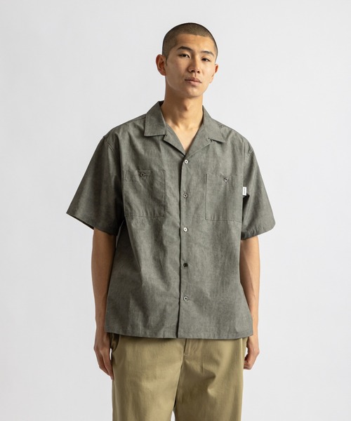 Saturdays NYC(サタデーズ ニューヨークシティ )の「Canty Open Collar SS Shirt(シャツ/ブラウス・メンズ・ライトグレー/ベージュ/ブルー/チャコールグレー・S/L/XL/M)」の15枚目の写真