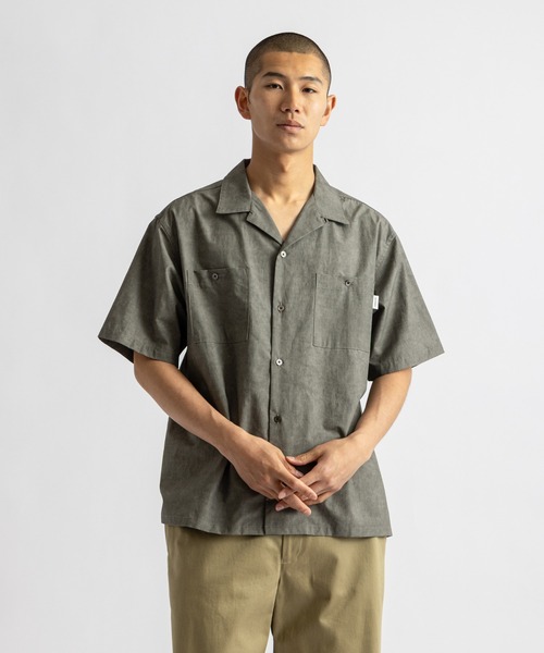 Saturdays NYC(サタデーズ ニューヨークシティ )の「Canty Open Collar SS Shirt(シャツ/ブラウス・メンズ・ライトグレー/ベージュ/ブルー/チャコールグレー・S/L/XL/M)」の16枚目の写真