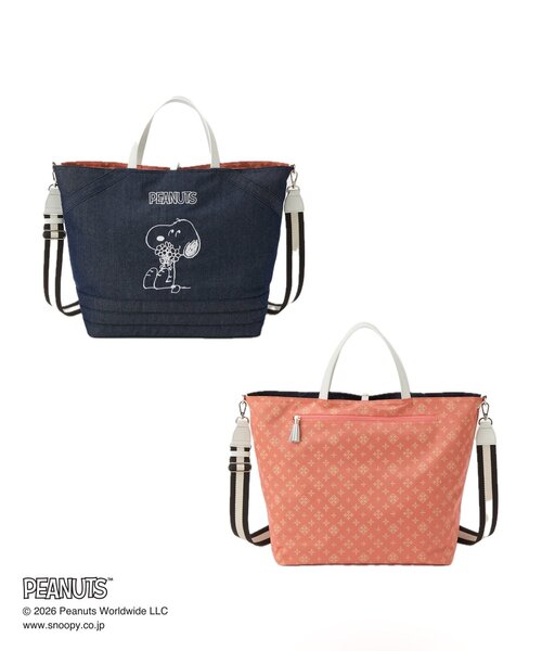 russet（ラシット）の「《PEANUTS×russet》リバーシブルビッグトートバッグ（トートバッグ・レディース・ブルー系その他/インディゴブルー・FREE）」の5枚目の写真