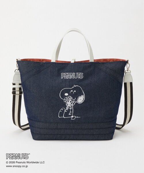 russet（ラシット）の「《PEANUTS×russet》リバーシブルビッグトートバッグ（トートバッグ・レディース・ブルー系その他/インディゴブルー・FREE）」の6枚目の写真