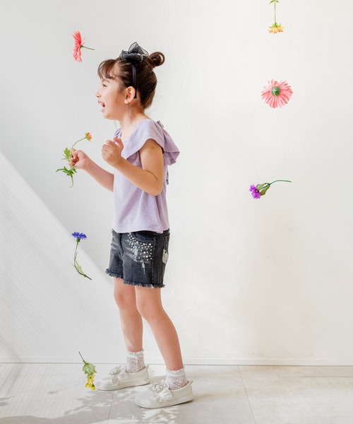 Rora(ローラ)の「ベリーベリートップス(Tシャツ/カットソー・キッズ・ライトパープル・110cm/120cm/150cm)」の12枚目の写真