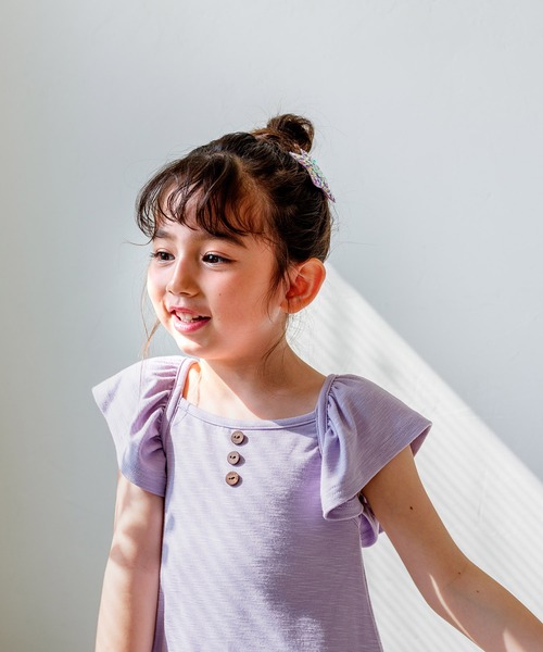 Rora(ローラ)の「ベリーベリートップス(Tシャツ/カットソー・キッズ・ライトパープル・110cm/120cm/150cm)」の16枚目の写真