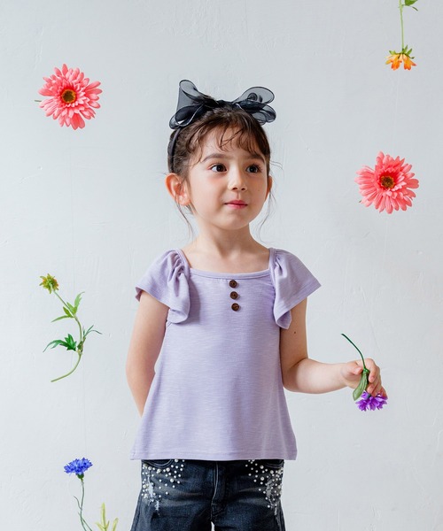 Rora(ローラ)の「ベリーベリートップス(Tシャツ/カットソー・キッズ・ライトパープル・110cm/120cm/150cm)」の15枚目の写真