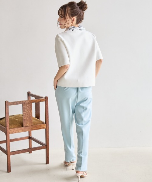 BIRTHDAY BASH(バースデイバッシュ)の「BB SABRINA TAPERED COLOR PANTS(BBテーパードサブリナパンツ)(その他パンツ・レディース・ピンク/ブラック/サックスブルー/アイボリー・SMALL/MEDIUM/LARGE)」の8枚目の写真