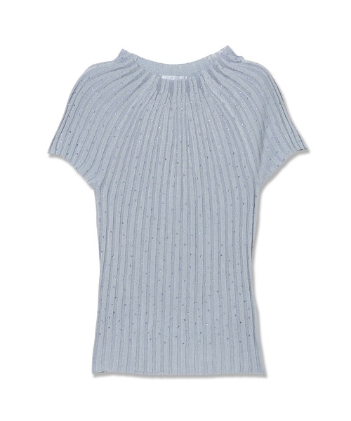 Guess(ゲス)の「PERILLA Sheer Yoke Top ニット 半袖(ニット/セーター・レディース・ブラック/ライトブルー・X-SMALL/SMALL/LARGE/MEDIUM)」の2枚目の写真
