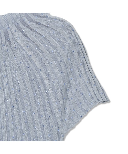 Guess(ゲス)の「PERILLA Sheer Yoke Top ニット 半袖(ニット/セーター・レディース・ブラック/ライトブルー・X-SMALL/SMALL/LARGE/MEDIUM)」の6枚目の写真