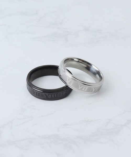 CHRONOM（クロノム）の「ローマ数字リング（リング・メンズ・ブラック/シルバー/ゴールド・24号/21号/18号/13号/15号）」の9枚目の写真