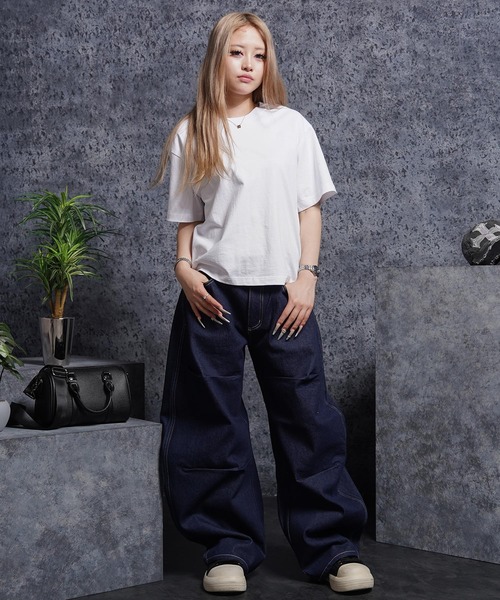 #MEMORY(メモリー)の「【MEMORY】ドラゴン刺繍デニムバレルパンツ / Dragon Embroidered Denim Barrel Pants(デニムパンツ・メンズ・ネイビー/ブラック・XL/M/L)」の11枚目の写真
