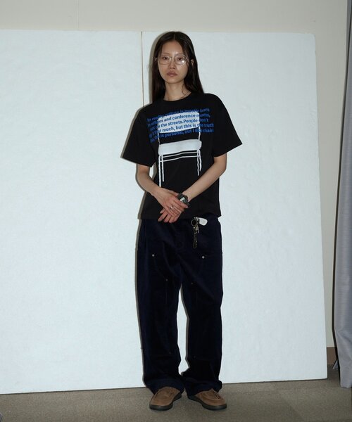 WHO'S WHO gallery（フーズフーギャラリー）の「【OFFICE SERVICES】 OFFICE CHAIR TEE（Tシャツ/カットソー・レディース・ホワイト/ブラック・LARGE/MEDIUM）」の13枚目の写真