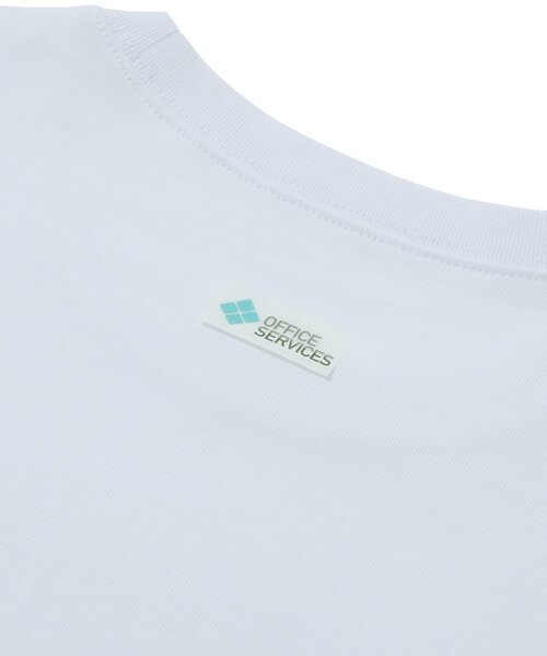 WHO'S WHO gallery（フーズフーギャラリー）の「【OFFICE SERVICES】 OFFICE CHAIR TEE（Tシャツ/カットソー・レディース・ホワイト/ブラック・LARGE/MEDIUM）」の5枚目の写真