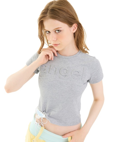 FTW(エフティダブリュー)の「ANGEL EMBOSS TEE(Tシャツ/カットソー・レディース・ミント/グレー/ライトグリーン/ネイビー・SMALL/MEDIUM)」の5枚目の写真