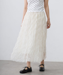 ワッシャーチュールロングスカート / Washer Tulle Long Skirt
