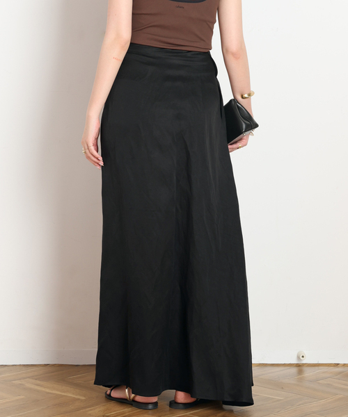 AP STUDIO（エーピーストゥディオ）の「【RUOHAN/ローハン】TULA WRAP SKIRT(Black)（スカート・レディース・ブラック・FREE）」の3枚目の写真