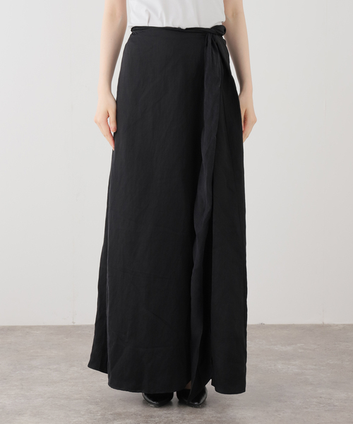 AP STUDIO（エーピーストゥディオ）の「【RUOHAN/ローハン】TULA WRAP SKIRT(Black)（スカート・レディース・ブラック・FREE）」の7枚目の写真