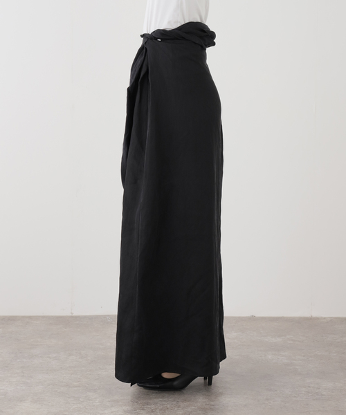 AP STUDIO（エーピーストゥディオ）の「【RUOHAN/ローハン】TULA WRAP SKIRT(Black)（スカート・レディース・ブラック・FREE）」の8枚目の写真