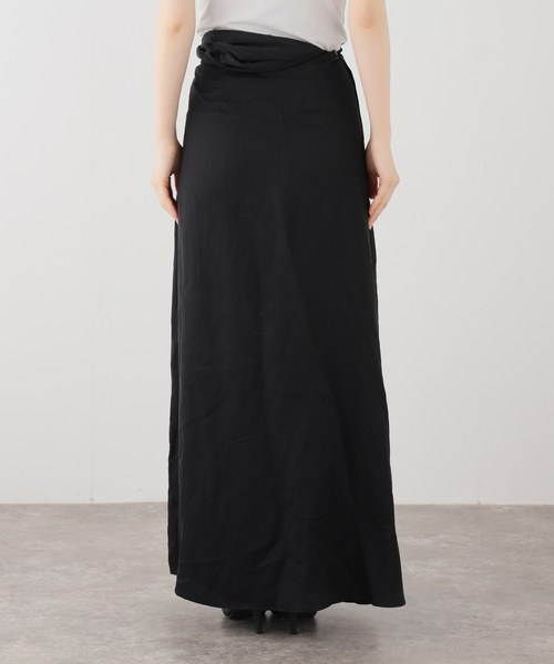 AP STUDIO（エーピーストゥディオ）の「【RUOHAN/ローハン】TULA WRAP SKIRT(Black)（スカート・レディース・ブラック・FREE）」の9枚目の写真