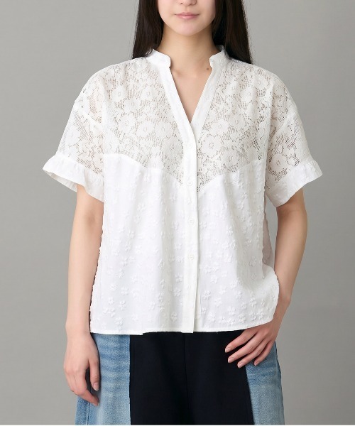 mien別注】花柄刺繍レースブラウス（シャツ/ブラウス）｜mien（ミアン
