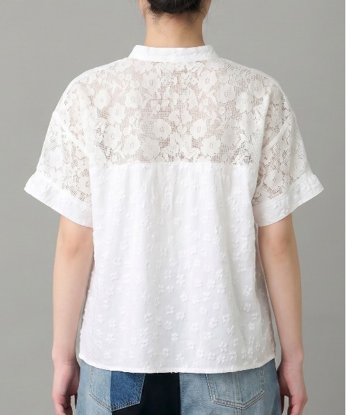 mien（ミアン）の「【mien別注】花柄刺繍レースブラウス（シャツ/ブラウス・レディース・オフホワイト/ブラック・38）」の7枚目の写真