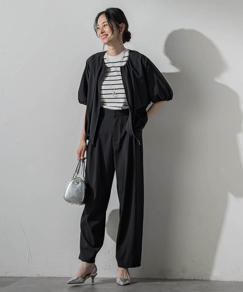 LAUTREAMONT(ロートレアモン)の「ナチュラルストレッチカーブパンツ≪セット着用可≫(その他パンツ・レディース・ブラック/ベージュ・7号/9号)」の15枚目の写真