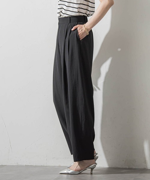 LAUTREAMONT(ロートレアモン)の「ナチュラルストレッチカーブパンツ≪セット着用可≫(その他パンツ・レディース・ブラック/ベージュ・7号/9号)」の12枚目の写真