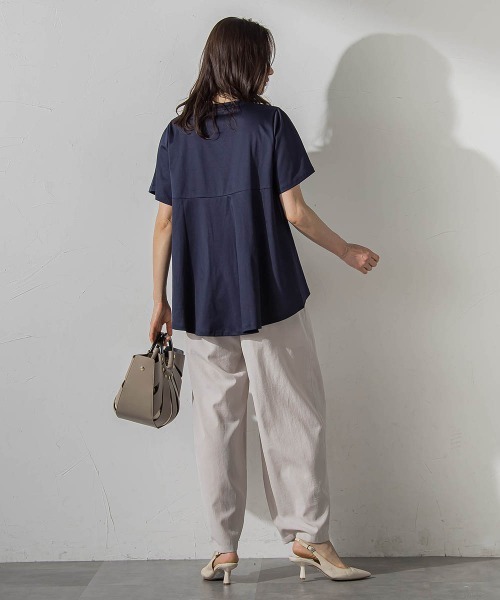 LAUTREAMONT(ロートレアモン)の「ナチュラルストレッチカーブパンツ≪セット着用可≫(その他パンツ・レディース・ブラック/ベージュ・7号/9号)」の5枚目の写真