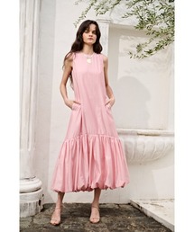 Haute Summer Dress シャーリングプリーツティアードドレス