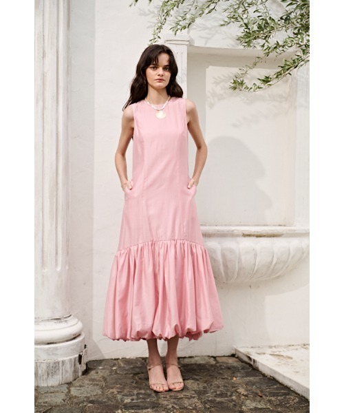 Estella.K(エステラケー)の「Rosaline Dress バルーンドレス(ワンピース・レディース・ブラック/ピンク・FREE)」の15枚目の写真