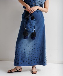 カディビーズ刺繍スカート