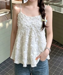 3Dフラワーキャミソール
