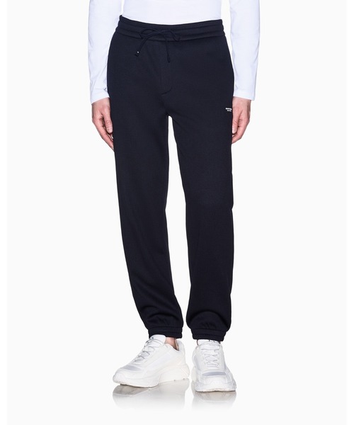 ARMANI EXCHANGE(アルマーニエクスチェンジ)の「【A|X アルマーニ エクスチェンジ】ジャカード ストレッチ ジョガーパンツ(スウェットパンツ・メンズ・ダークネイビー・LARGE/MEDIUM/SMALL/X-LARGE/X-SMALL)」の1枚目の写真