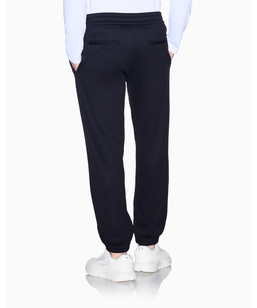 ARMANI EXCHANGE(アルマーニエクスチェンジ)の「【A|X アルマーニ エクスチェンジ】ジャカード ストレッチ ジョガーパンツ(スウェットパンツ・メンズ・ダークネイビー・LARGE/MEDIUM/SMALL/X-LARGE/X-SMALL)」の2枚目の写真