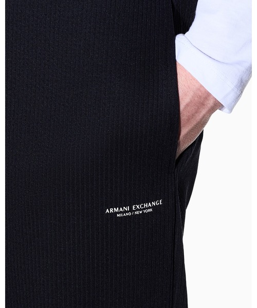 ARMANI EXCHANGE(アルマーニエクスチェンジ)の「【A|X アルマーニ エクスチェンジ】ジャカード ストレッチ ジョガーパンツ(スウェットパンツ・メンズ・ダークネイビー・LARGE/MEDIUM/SMALL/X-LARGE/X-SMALL)」の4枚目の写真