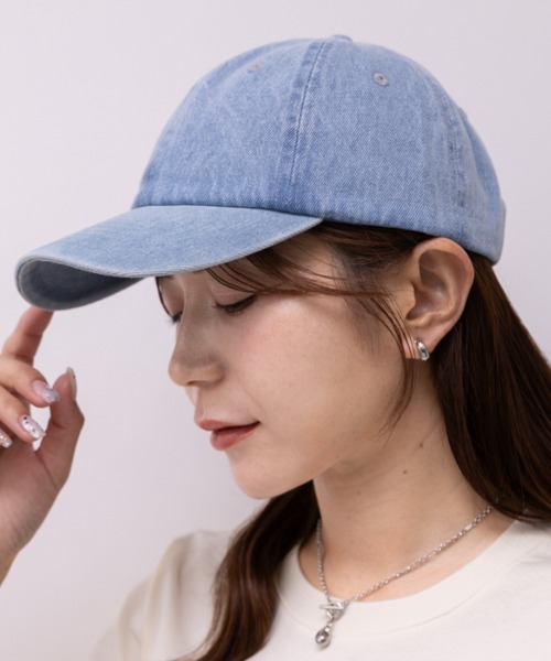 newhattan(ニューハッタン)の「【newhattan】ニューハッタン 無地 ストーン ウォッシュド ツイル ローキャップ 帽子/STONE WASHED TWILL CAP(キャップ・レディース・ブラック/ライトインディゴブルー/ダークブラック/ライトブラック/ライトベージュ/ホワイト/ダークグリーン/ダークブラウン/チャコールグレー/グレー/オリーブ/ネイビー/カーキ/オレンジ系その他・FREE)」の13枚目の写真