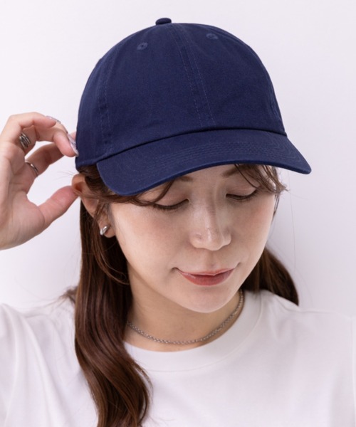 newhattan(ニューハッタン)の「【newhattan】ニューハッタン 無地 ストーン ウォッシュド ツイル ローキャップ 帽子/STONE WASHED TWILL CAP(キャップ・レディース・ブラック/ライトインディゴブルー/ダークブラック/ライトブラック/ライトベージュ/ホワイト/ダークグリーン/ダークブラウン/チャコールグレー/グレー/オリーブ/ネイビー/カーキ/オレンジ系その他・FREE)」の12枚目の写真