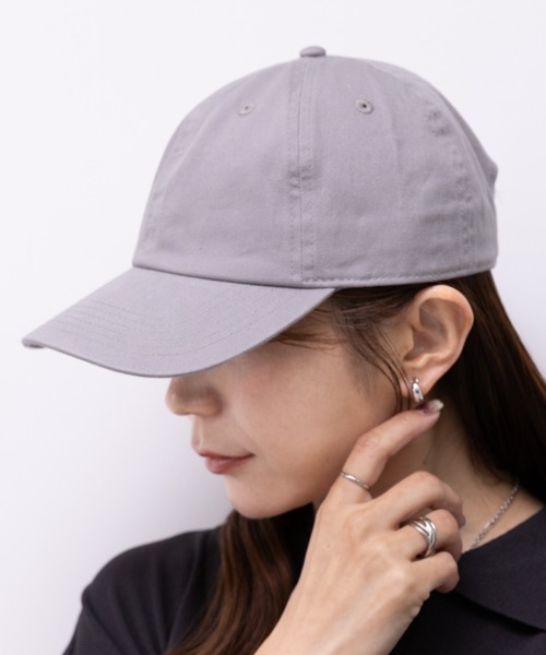newhattan(ニューハッタン)の「【newhattan】ニューハッタン 無地 ストーン ウォッシュド ツイル ローキャップ 帽子/STONE WASHED TWILL CAP(キャップ・レディース・ブラック/ライトインディゴブルー/ダークブラック/ライトブラック/ライトベージュ/ホワイト/ダークグリーン/ダークブラウン/チャコールグレー/グレー/オリーブ/ネイビー/カーキ/オレンジ系その他・FREE)」の6枚目の写真