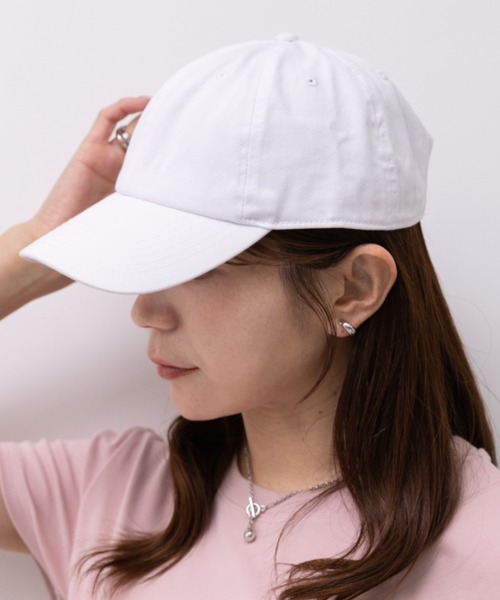 newhattan(ニューハッタン)の「【newhattan】ニューハッタン 無地 ストーン ウォッシュド ツイル ローキャップ 帽子/STONE WASHED TWILL CAP(キャップ・レディース・ブラック/ライトインディゴブルー/ダークブラック/ライトブラック/ライトベージュ/ホワイト/ダークグリーン/ダークブラウン/チャコールグレー/グレー/オリーブ/ネイビー/カーキ/オレンジ系その他・FREE)」の2枚目の写真