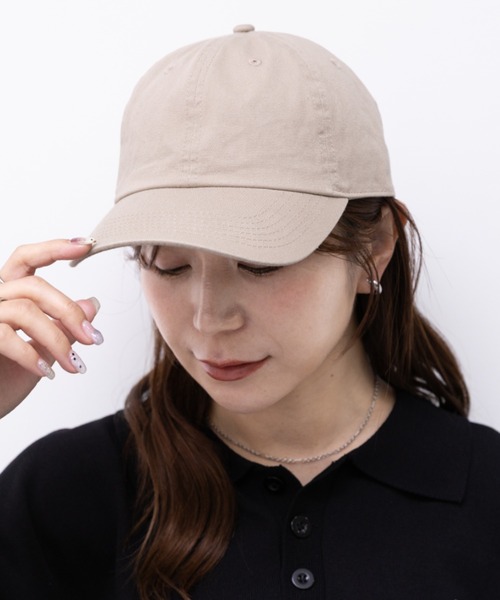 newhattan(ニューハッタン)の「【newhattan】ニューハッタン 無地 ストーン ウォッシュド ツイル ローキャップ 帽子/STONE WASHED TWILL CAP(キャップ・レディース・ブラック/ライトインディゴブルー/ダークブラック/ライトブラック/ライトベージュ/ホワイト/ダークグリーン/ダークブラウン/チャコールグレー/グレー/オリーブ/ネイビー/カーキ/オレンジ系その他・FREE)」の11枚目の写真