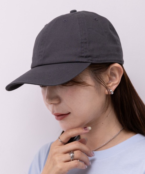 newhattan(ニューハッタン)の「【newhattan】ニューハッタン 無地 ストーン ウォッシュド ツイル ローキャップ 帽子/STONE WASHED TWILL CAP(キャップ・レディース・ブラック/ライトインディゴブルー/ダークブラック/ライトブラック/ライトベージュ/ホワイト/ダークグリーン/ダークブラウン/チャコールグレー/グレー/オリーブ/ネイビー/カーキ/オレンジ系その他・FREE)」の5枚目の写真