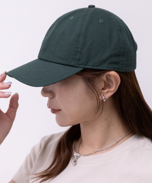 newhattan(ニューハッタン)の「【newhattan】ニューハッタン 無地 ストーン ウォッシュド ツイル ローキャップ 帽子/STONE WASHED TWILL CAP(キャップ・レディース・ブラック/ライトインディゴブルー/ダークブラック/ライトブラック/ライトベージュ/ホワイト/ダークグリーン/ダークブラウン/チャコールグレー/グレー/オリーブ/ネイビー/カーキ/オレンジ系その他・FREE)」の9枚目の写真