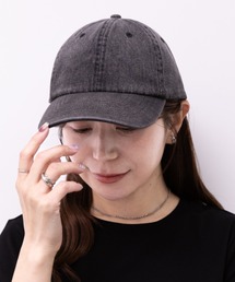 newhattan（ニューハッタン）の「【newhattan】ニューハッタン 無地 ストーン ウォッシュド ツイル ローキャップ 帽子/STONE WASHED TWILL CAP（キャップ）」