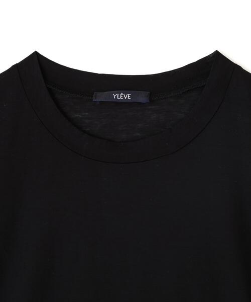 YLEVE(イレーヴ)の「YLEVE / COTTON SHEER JERSEY SLEEVELESS(Tシャツ/カットソー・レディース・ブラック/ホワイト・1)」の5枚目の写真